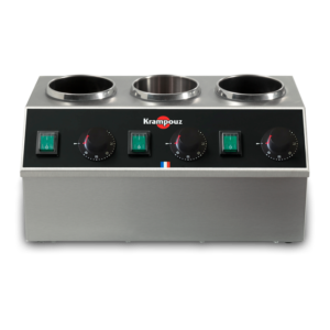 Chauffe chocolat chauffe sauce professionnel triple Krampouz