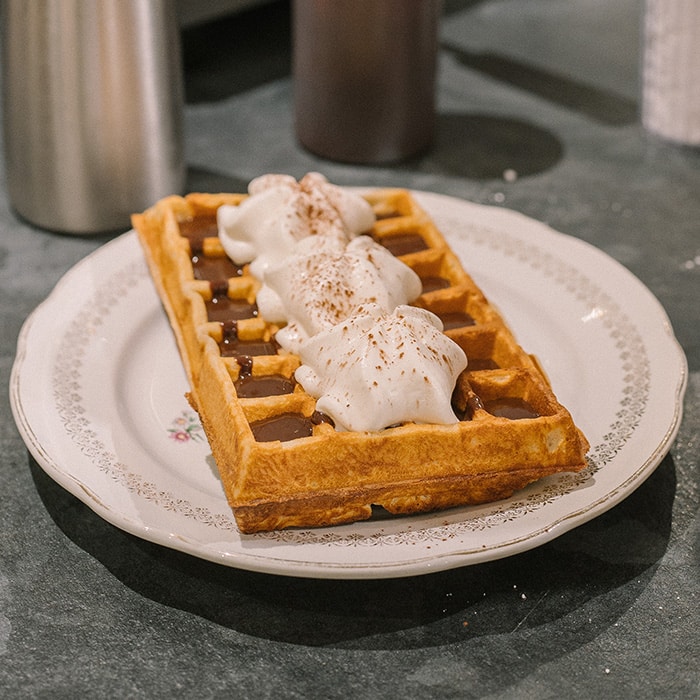 4*6 Brussels waffle maker, 90° opening