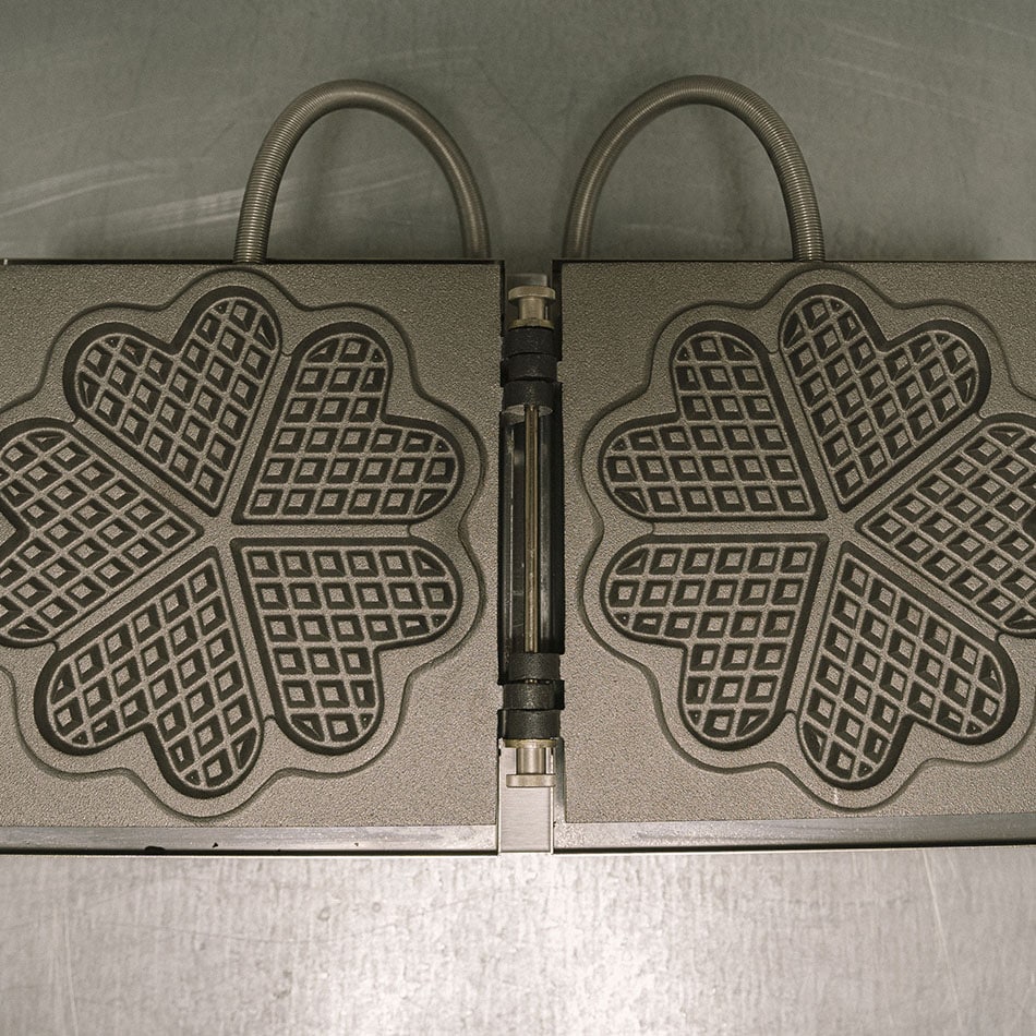 Fers de gaufrier cœur professionnel Krampouz