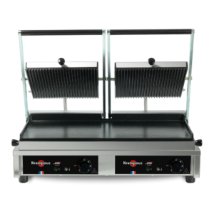 Multi contact grill - Appareil à panini large plaque striées lisses Krampouz