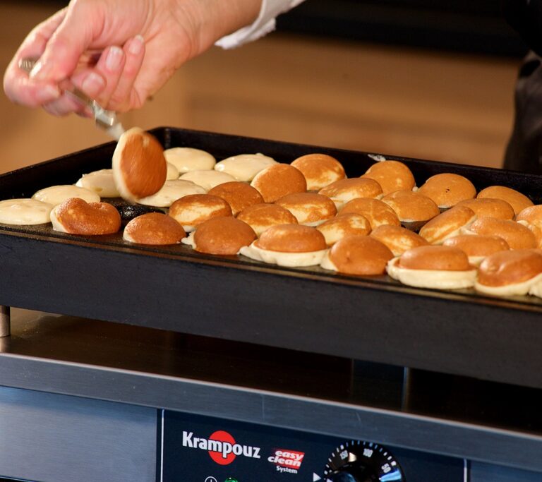 Krampouz Poffertjes Maker 50 Mulden Holländische Pfannkuchen Baker Pancakes 