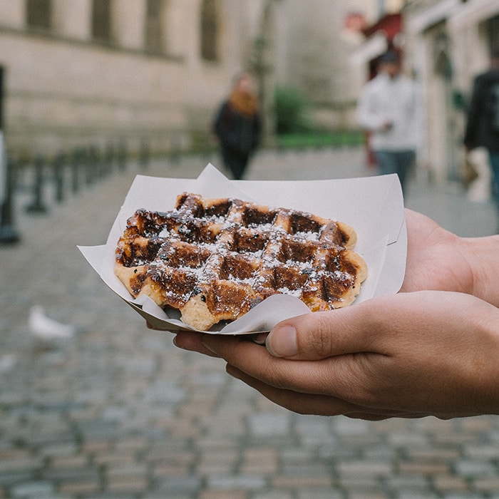 4*6 Liège waffle maker, 90° opening