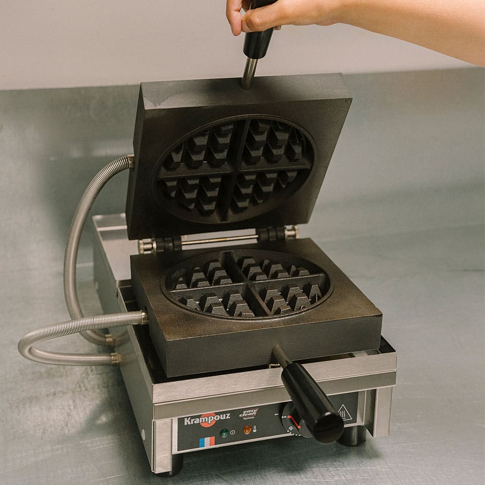 Gaufrier professionnel Krampouz avec empreinte ronde